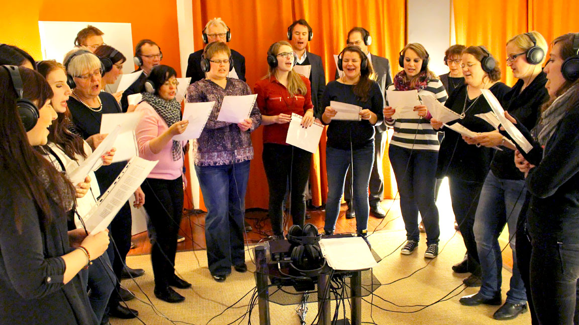 weihnachtsfeier im tonstudio